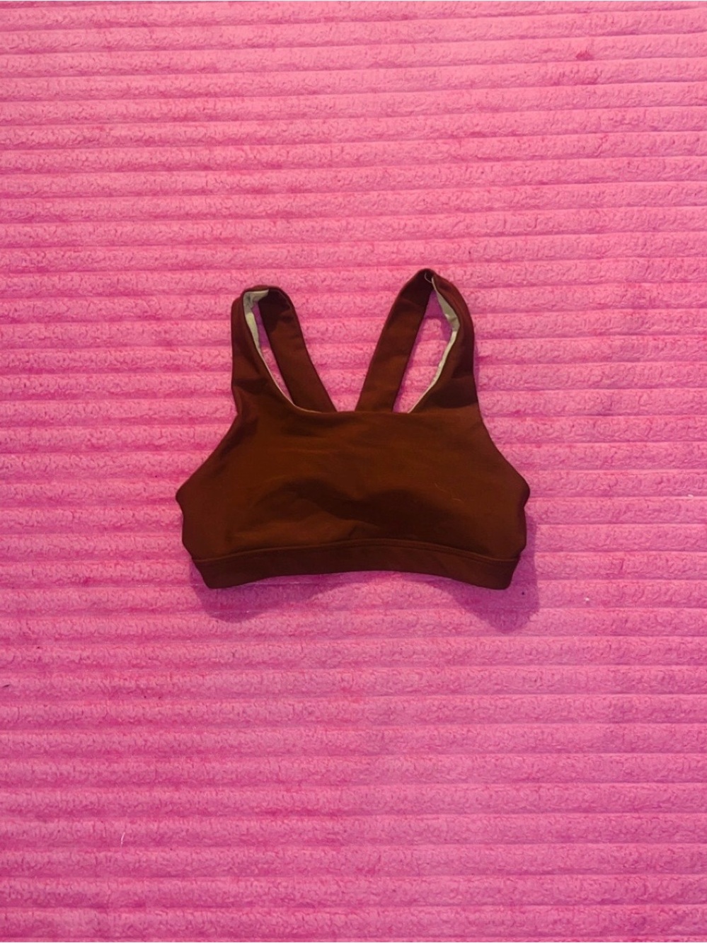 Old Navy Brown Athletic Crop Sports Bra
